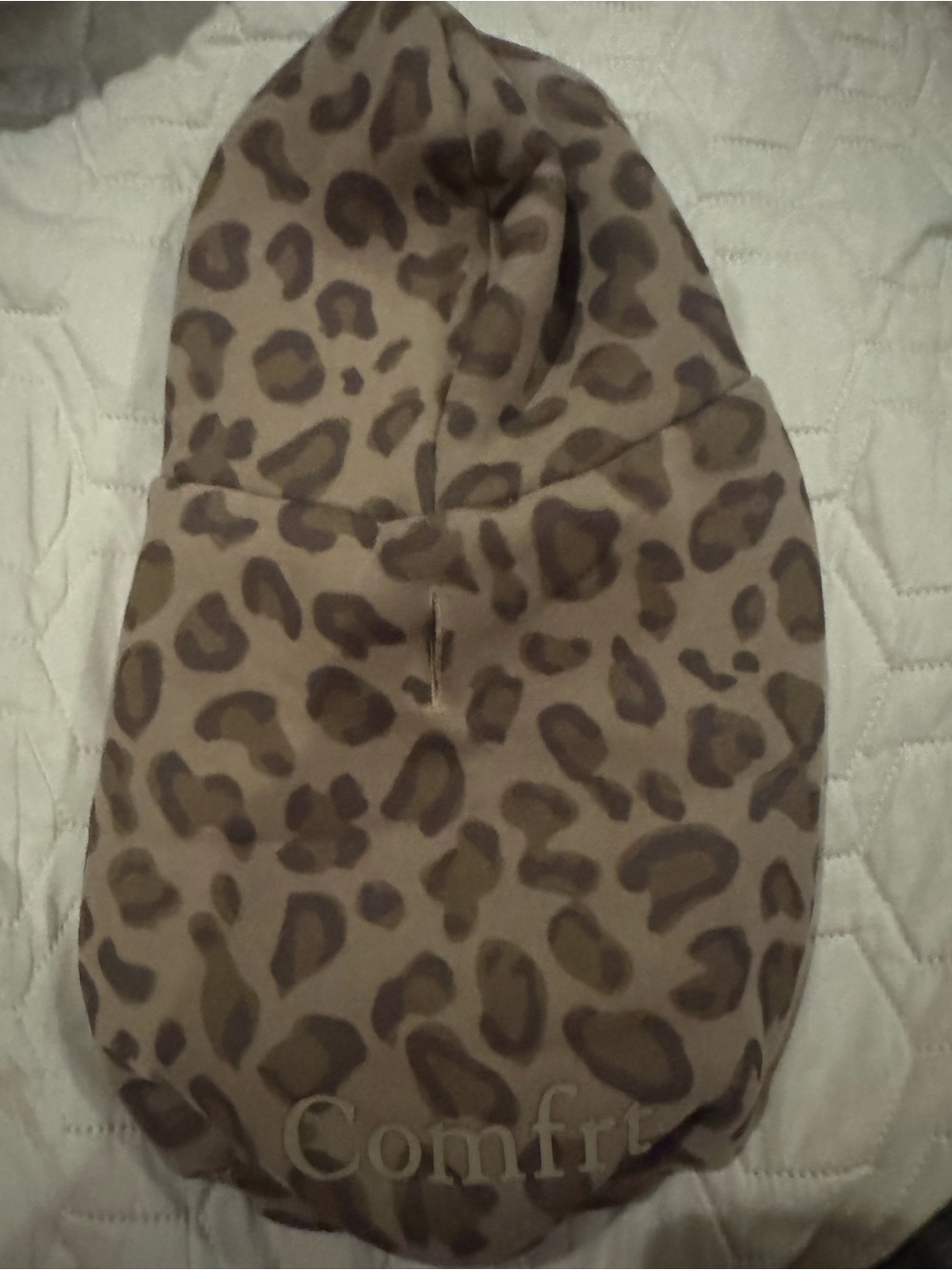 Comfy Leopard-Print Dog Hoodie in Tan